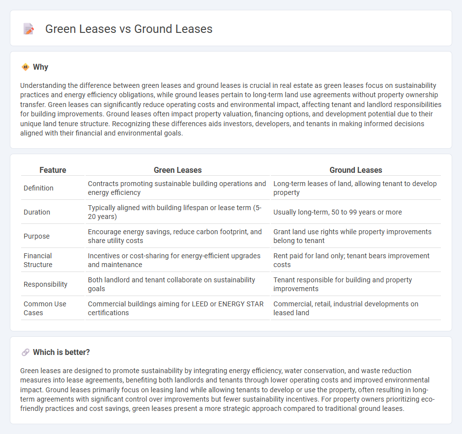 Green Leases vs Ground Leases in Real Estate