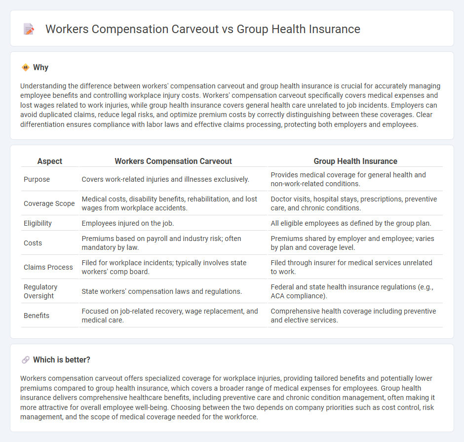 Workers Compensation Carveout vs Group Health Insurance in Insurance