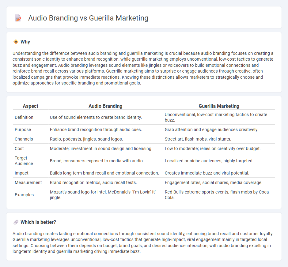 Audio Branding vs Guerilla Marketing in Marketing