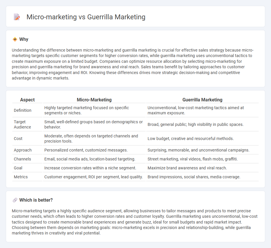 Micro-Marketing vs Guerrilla Marketing in Sales