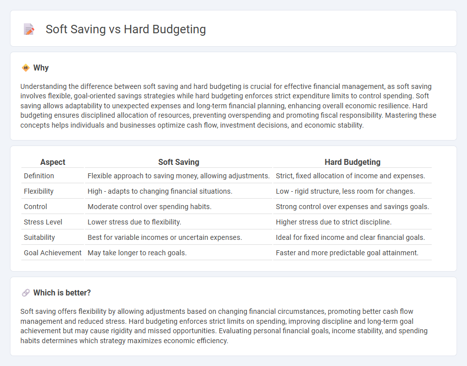 Soft Saving vs Hard Budgeting in Economy
