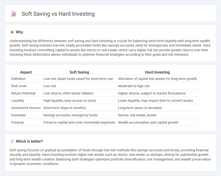Soft Saving vs Hard Investing in Economy
