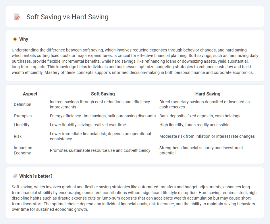 Soft Saving vs Hard Saving in Economy