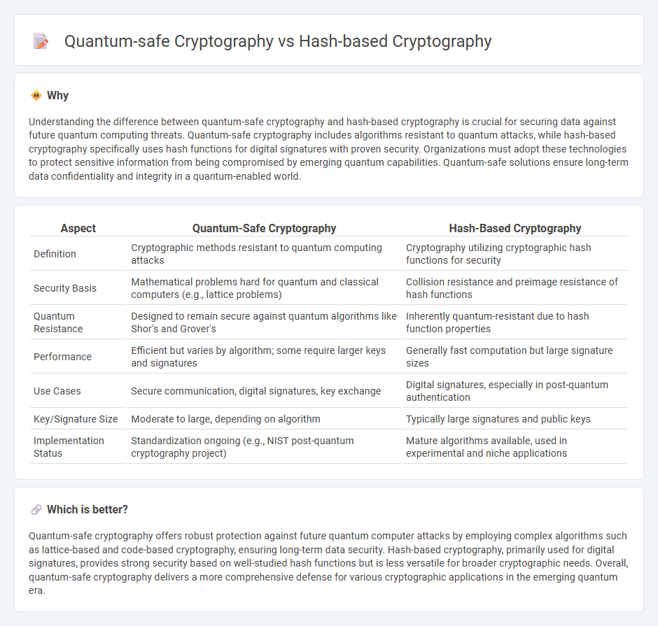 Quantum-Safe Cryptography vs Hash-Based Cryptography in Technology