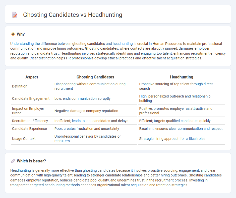 Ghosting Candidates vs Headhunting in Human Resources