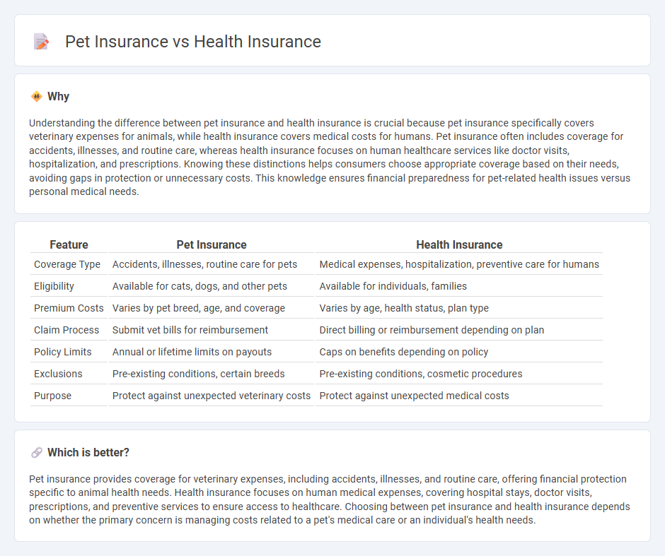 Pet Insurance vs Health Insurance in Insurance
