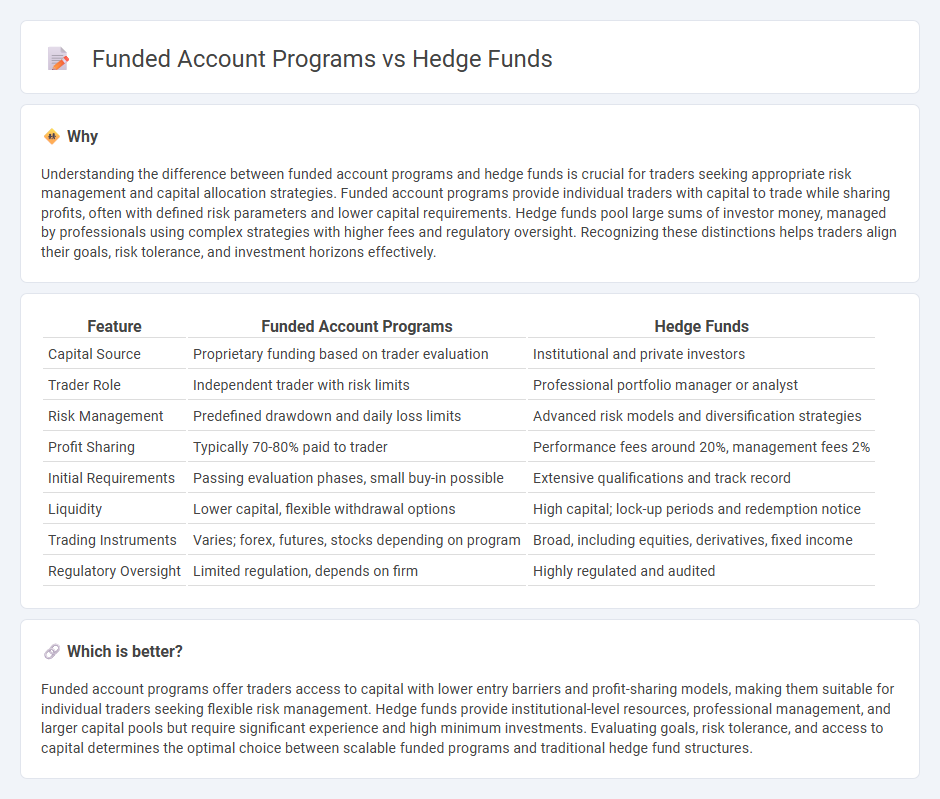 Funded Account Programs vs Hedge Funds in Trading