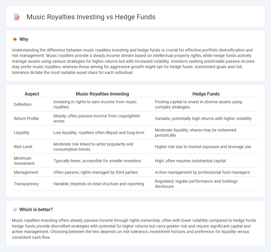 Music Royalties Investing vs Hedge Funds in Investment