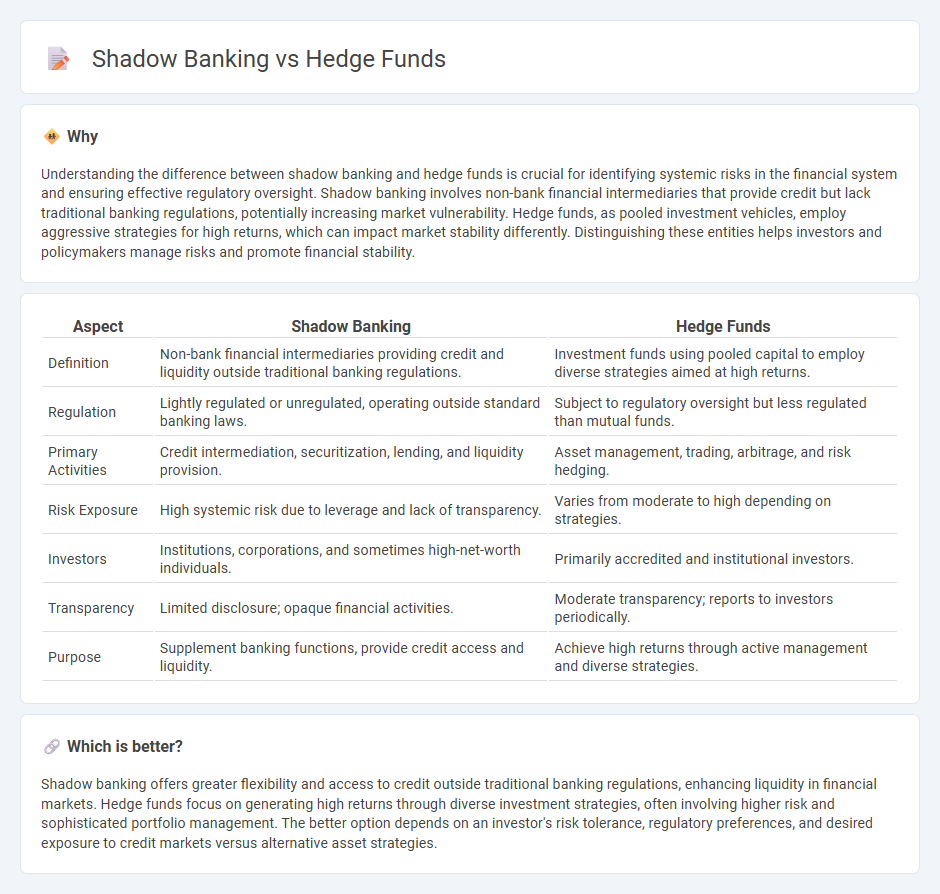 Shadow Banking vs Hedge Funds in Finance