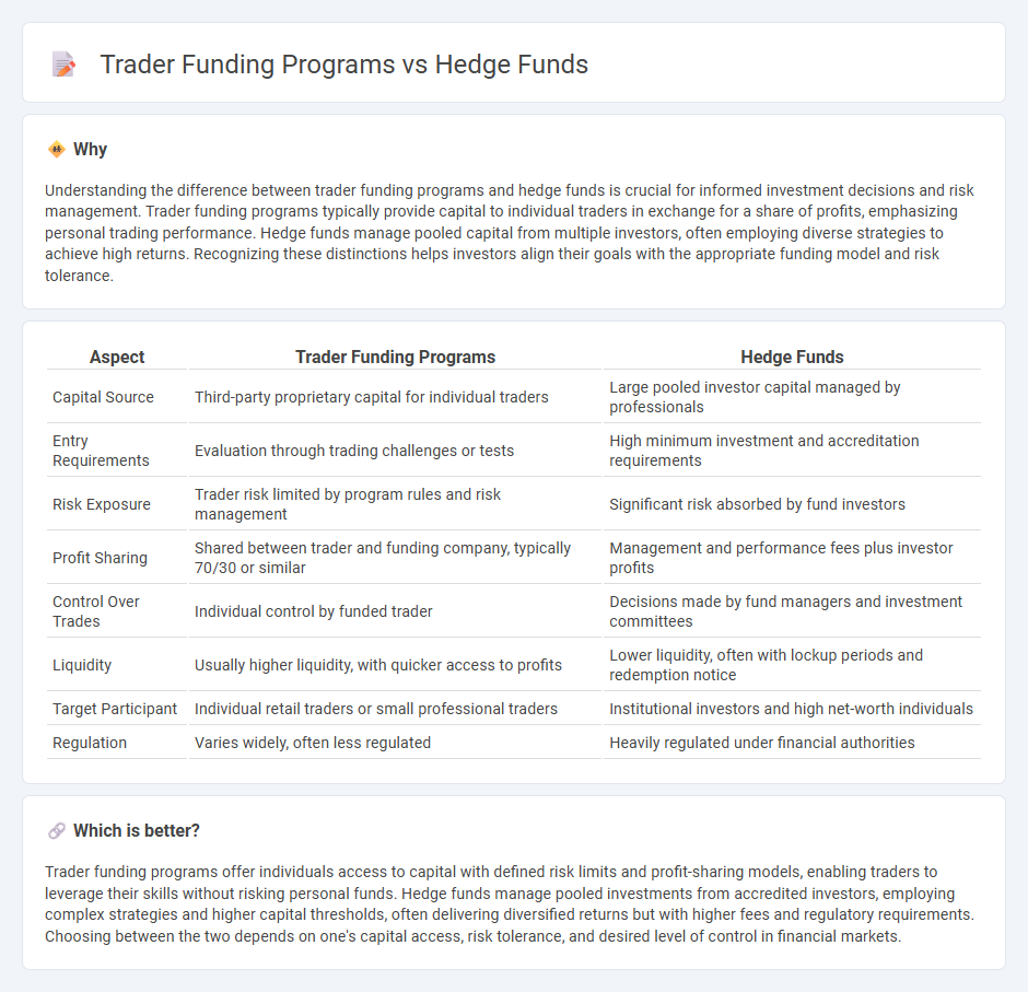Trader Funding Programs vs Hedge Funds in Finance