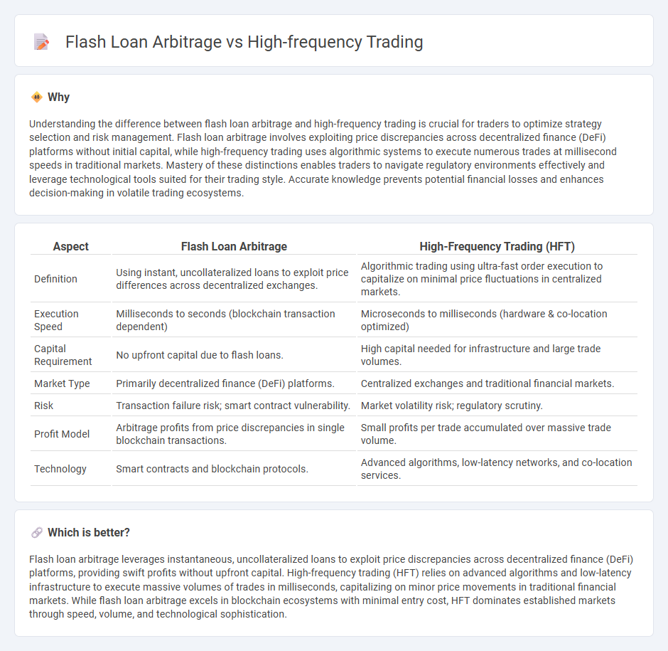 Flash Loan Arbitrage vs High-Frequency Trading in Trading