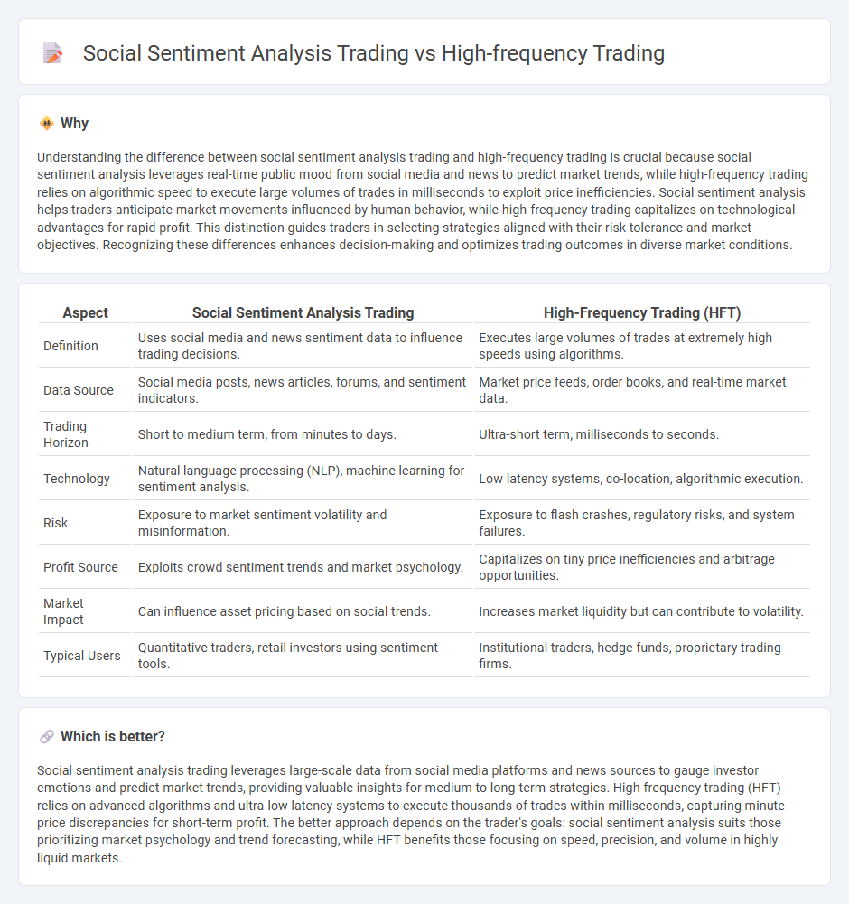 Social Sentiment Analysis Trading vs High-Frequency Trading in Trading