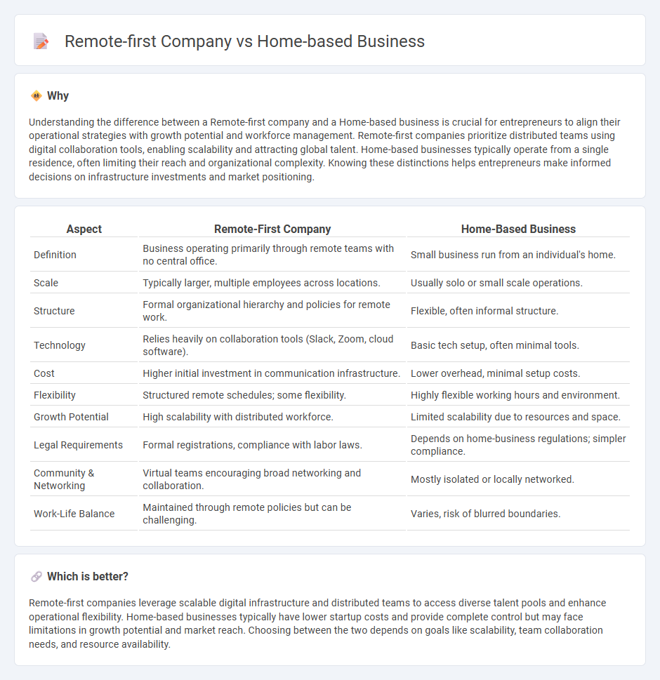 Remote-First Company vs Home-Based Business in Entrepreneurship