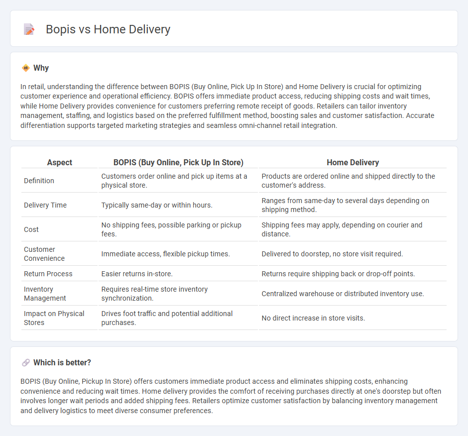 Bopis vs Home Delivery in Retail