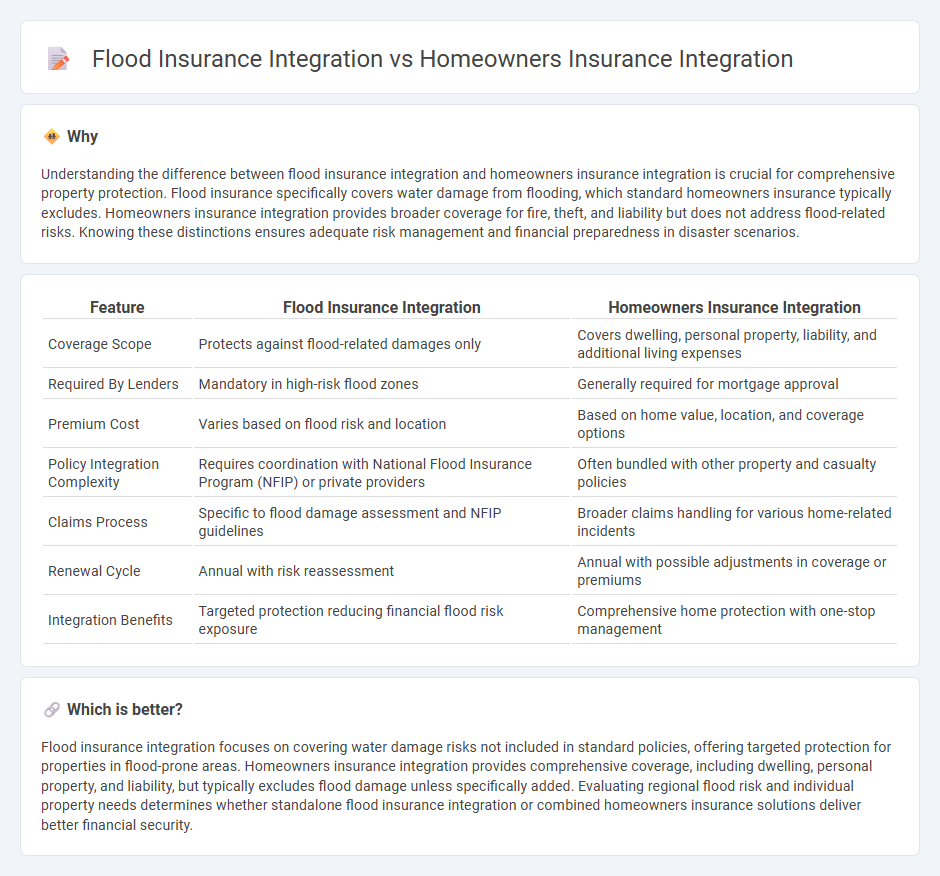 Flood Insurance Integration vs Homeowners Insurance Integration in Insurance