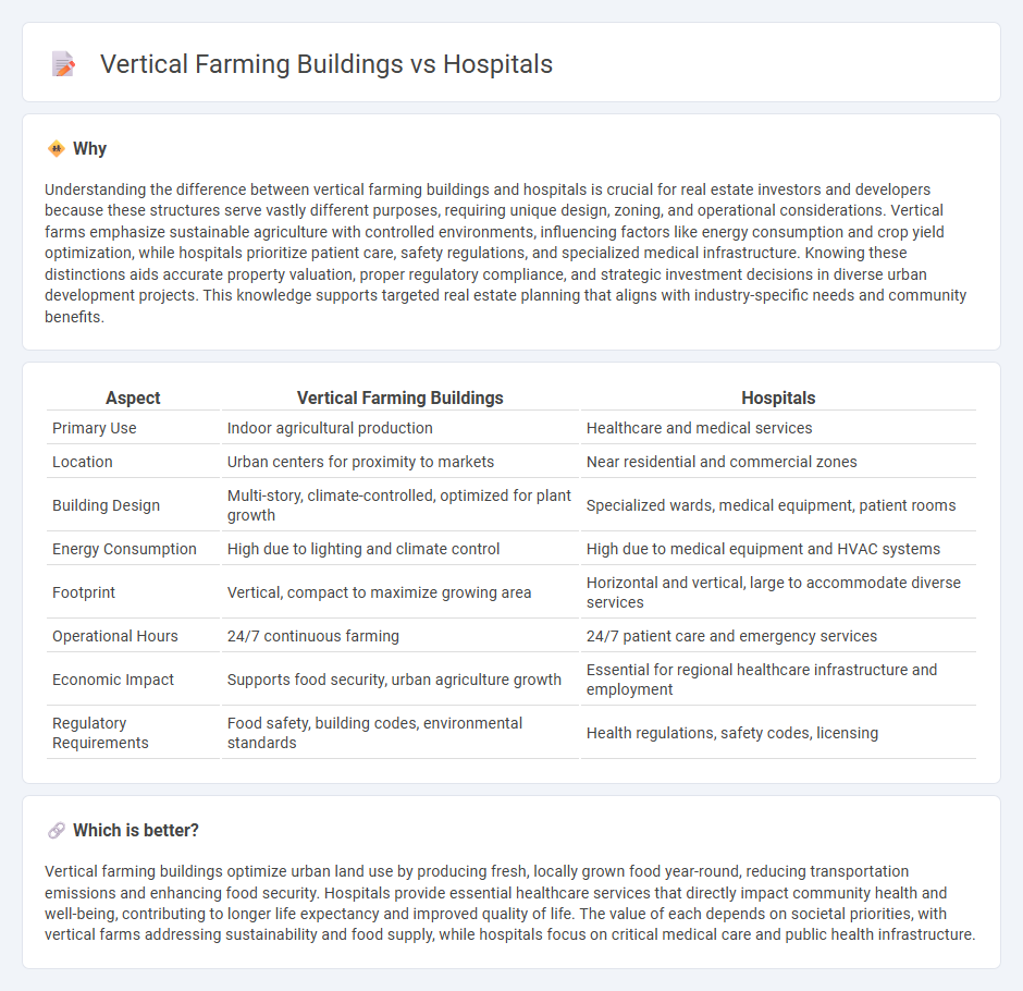 Vertical Farming Buildings vs Hospitals in Real Estate