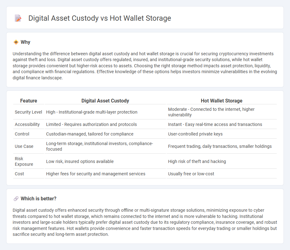 Digital Asset Custody vs Hot Wallet Storage in Finance