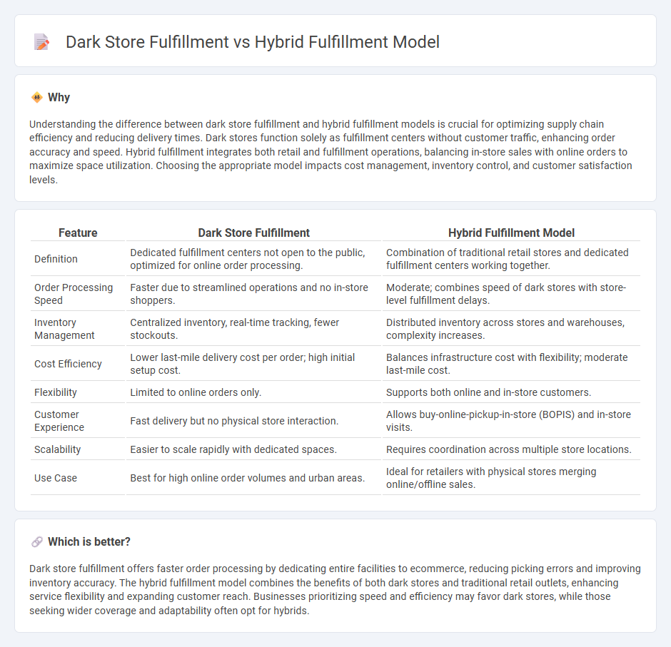 Dark Store Fulfillment vs Hybrid Fulfillment Model in Logistics