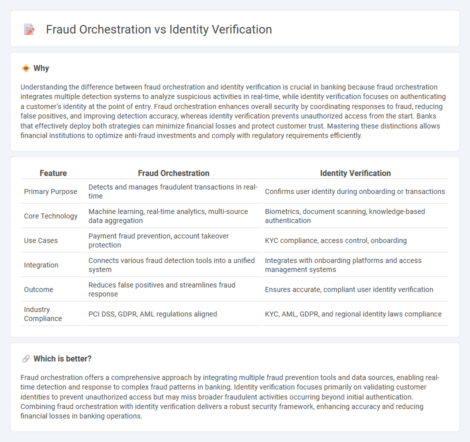 Fraud Orchestration vs Identity Verification in Banking