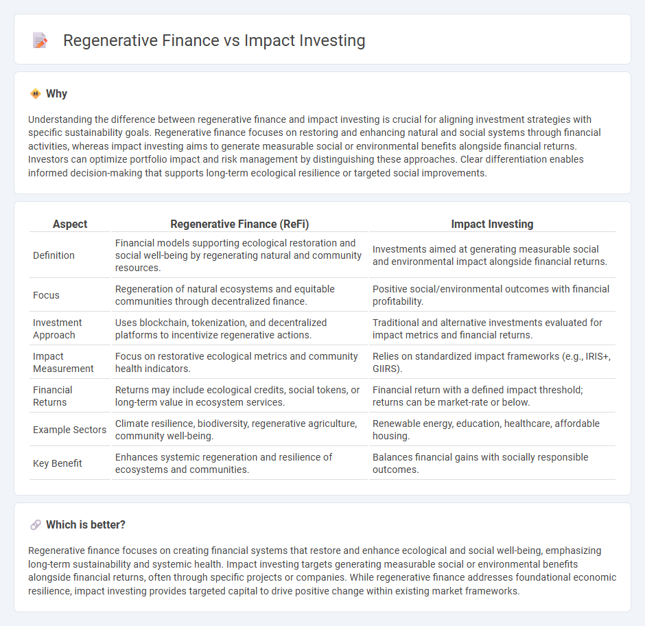 Regenerative Finance vs Impact Investing in Finance