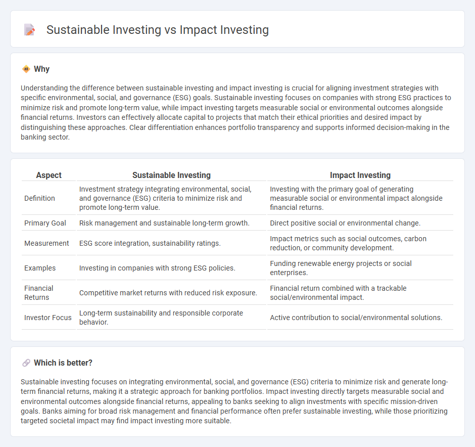 Sustainable Investing vs Impact Investing in Banking