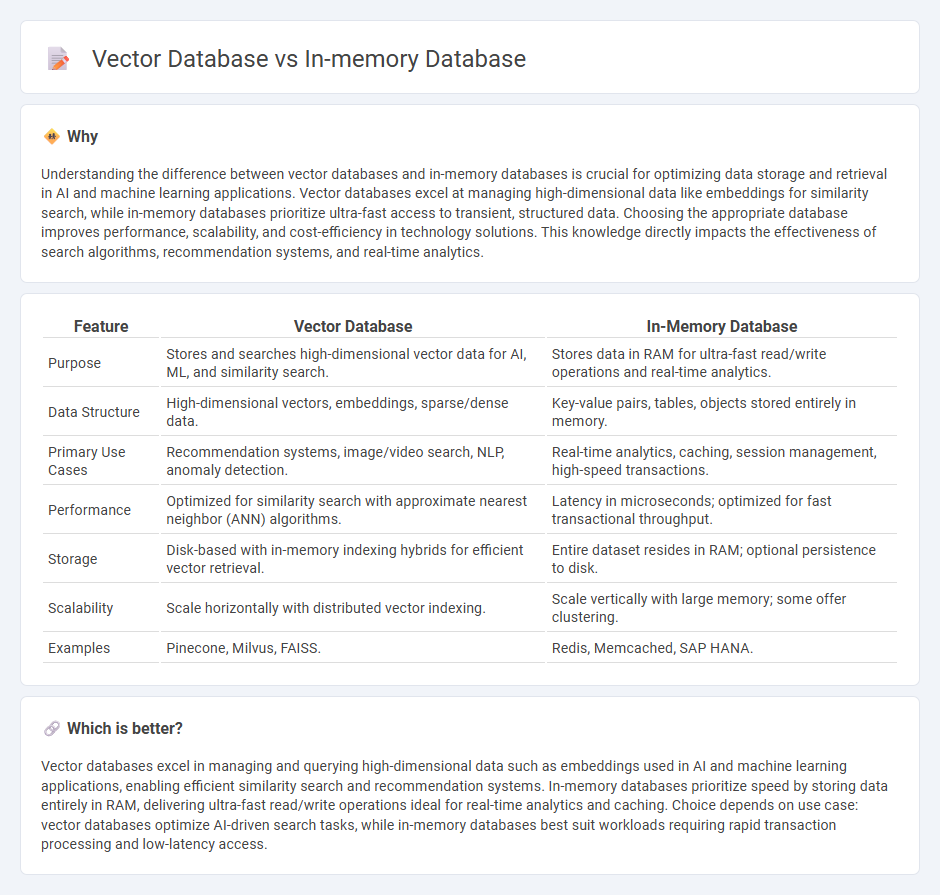 Vector Database vs In-Memory Database in Technology