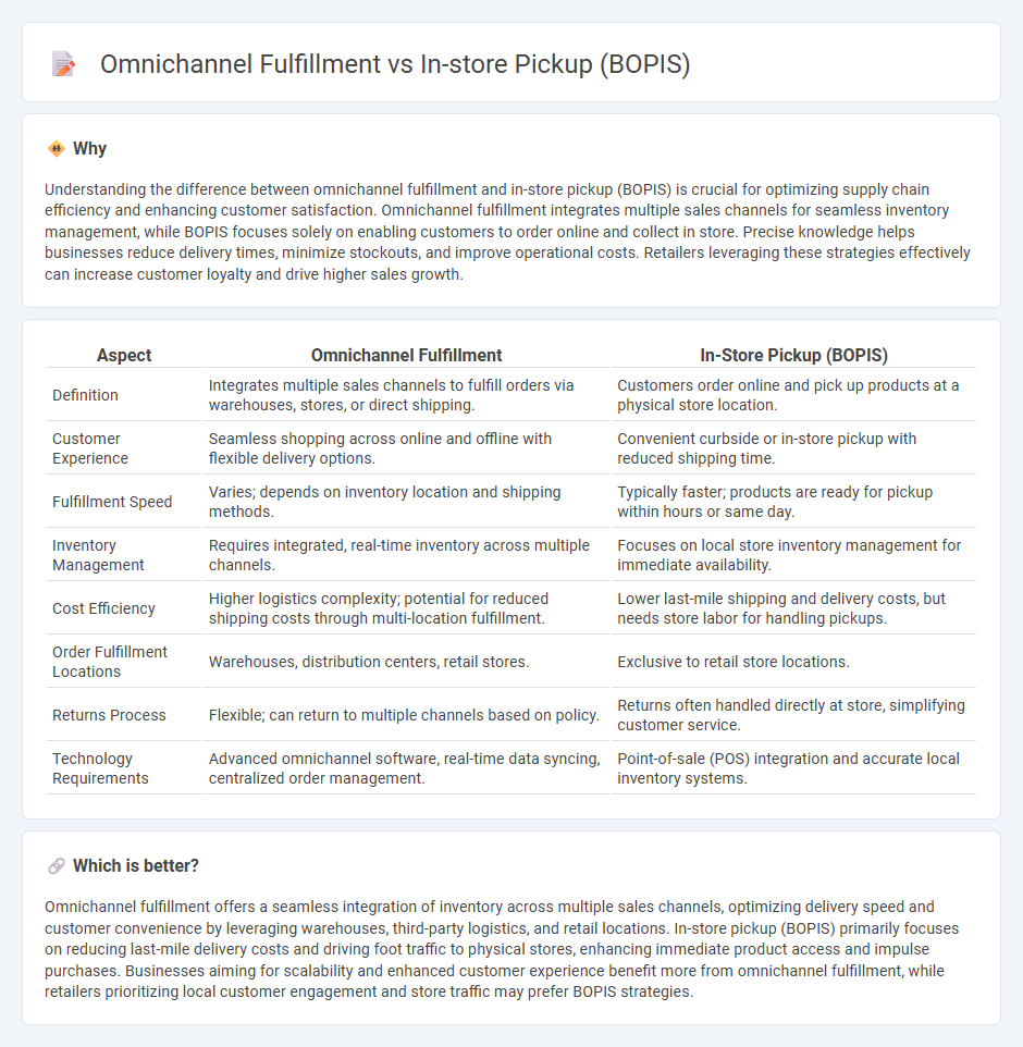 Omnichannel Fulfillment vs In-Store Pickup (Bopis) in Logistics