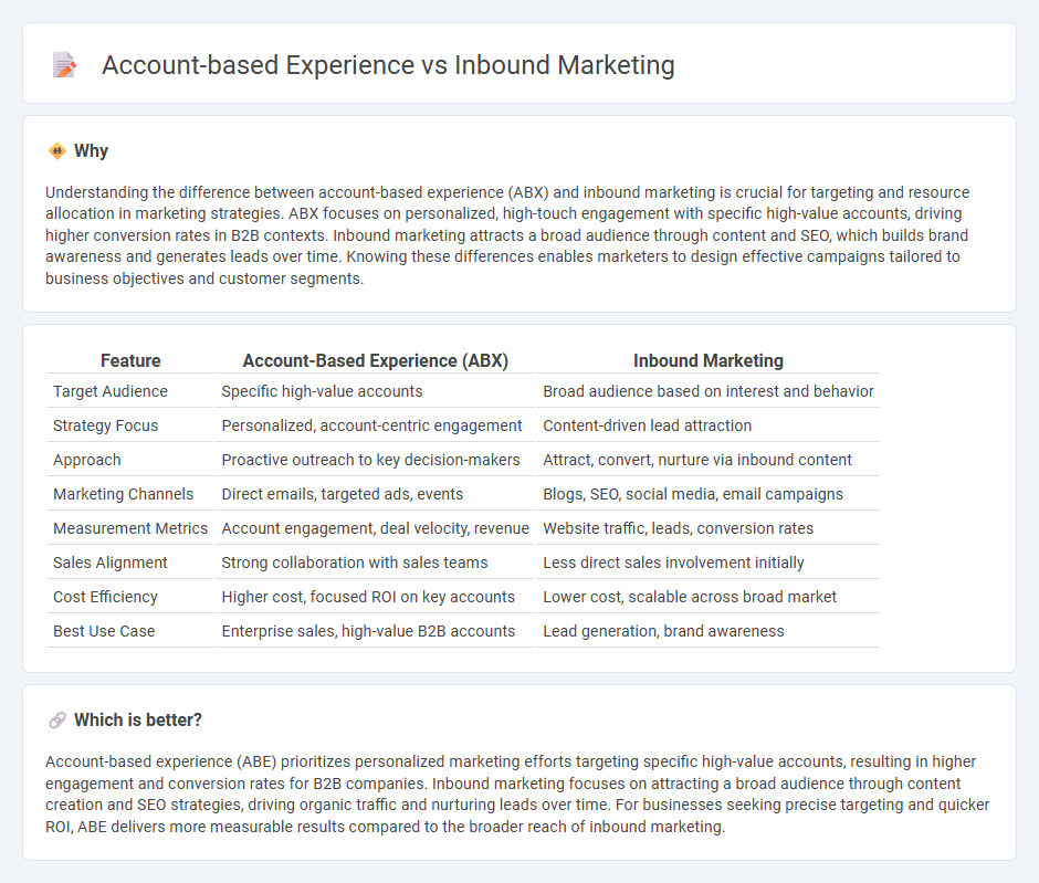 Account-Based Experience vs Inbound Marketing in Marketing