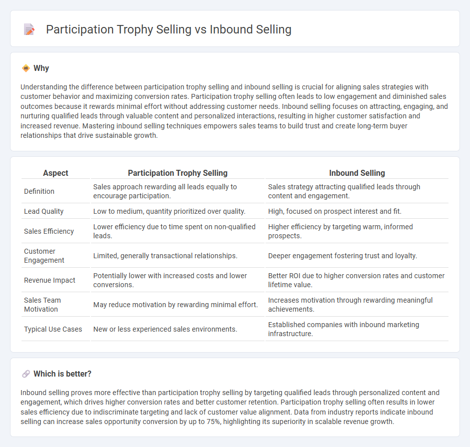 Participation Trophy Selling vs Inbound Selling in Sales