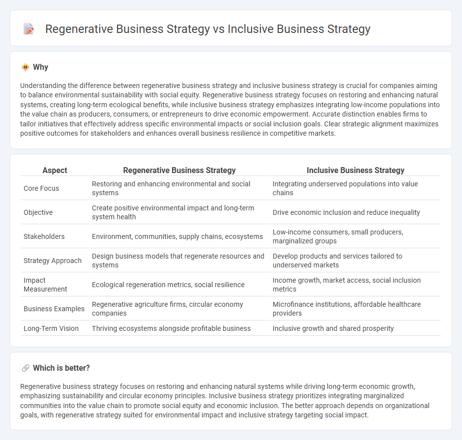 Regenerative Business Strategy vs Inclusive Business Strategy in Consulting