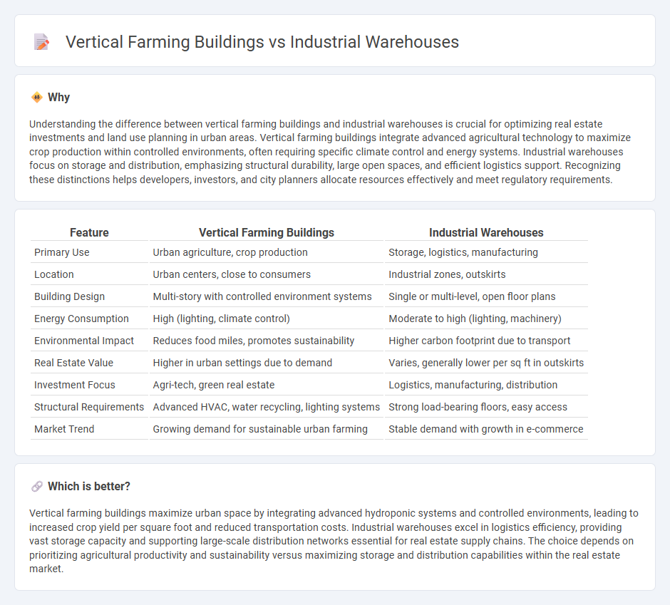 Vertical Farming Buildings vs Industrial Warehouses in Real Estate
