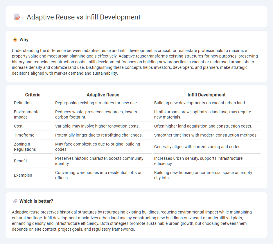 Adaptive Reuse vs Infill Development in Real Estate