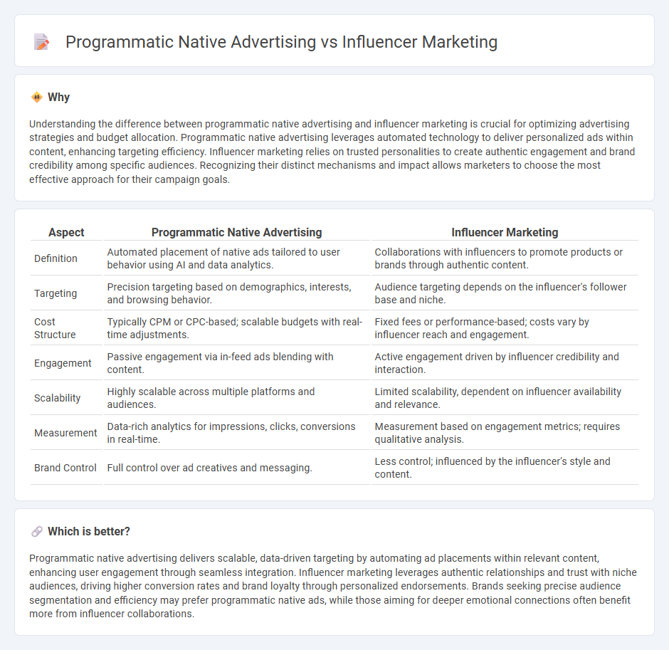 Programmatic Native Advertising vs Influencer Marketing in Marketing