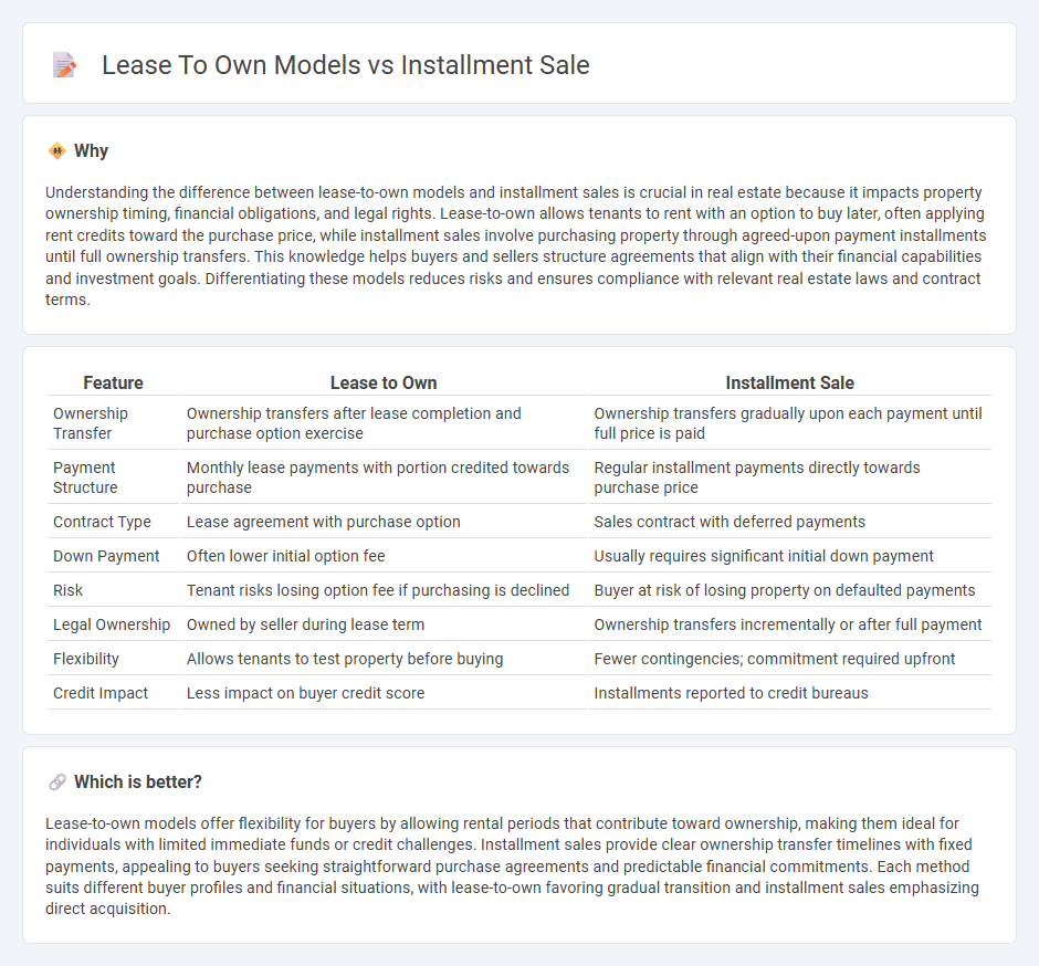 Lease To Own Models vs Installment Sale in Real Estate