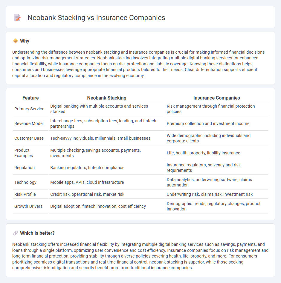 Neobank Stacking vs Insurance Companies in Economy
