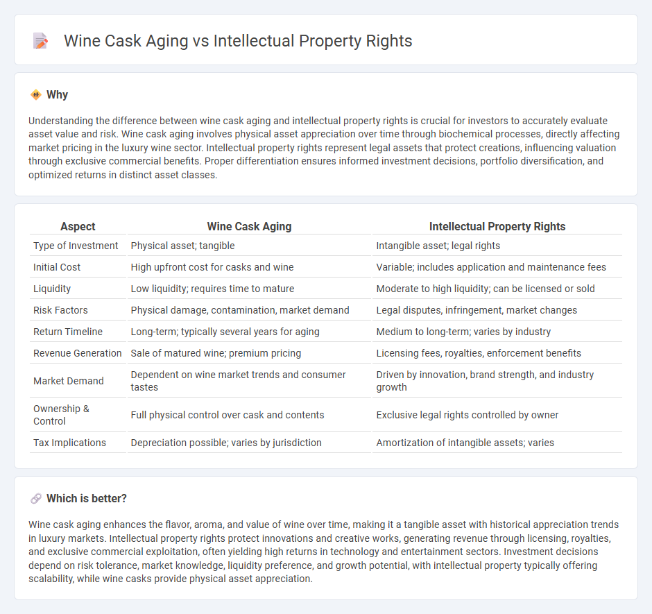 Wine Cask Aging vs Intellectual Property Rights in Investment