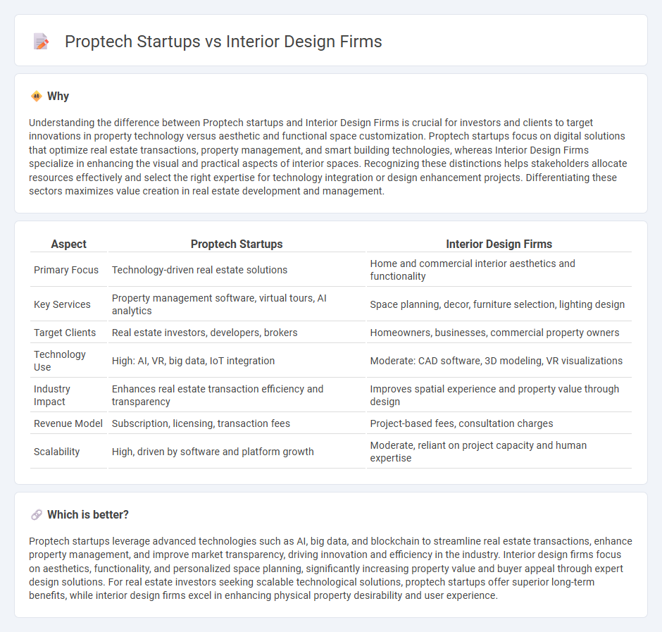 Proptech Startups vs Interior Design Firms in Real Estate
