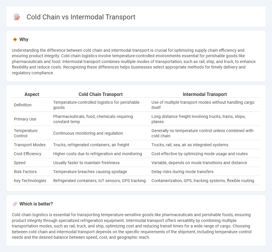 Cold Chain vs Intermodal Transport in Logistics