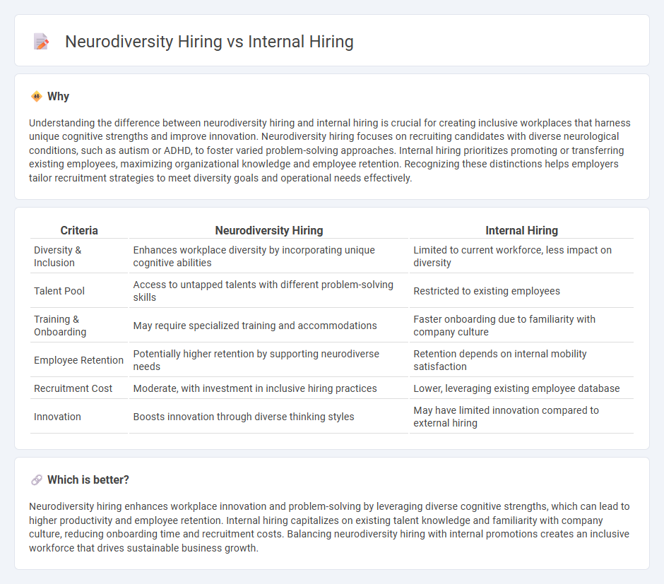 Neurodiversity Hiring vs Internal Hiring in Employment