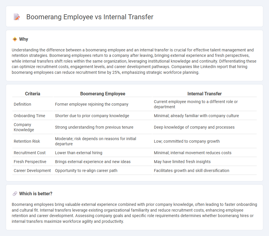 Boomerang Employee vs Internal Transfer in Employment