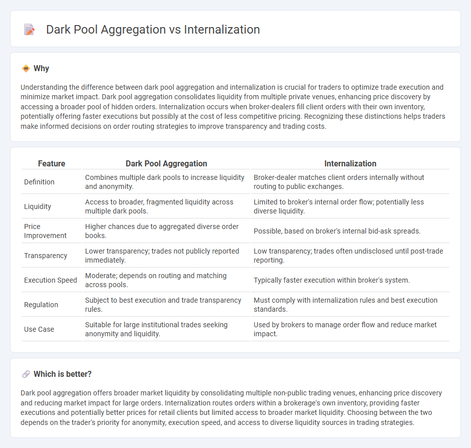 Dark Pool Aggregation vs Internalization in Trading