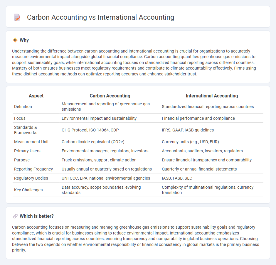 Carbon Accounting vs International Accounting in Accounting