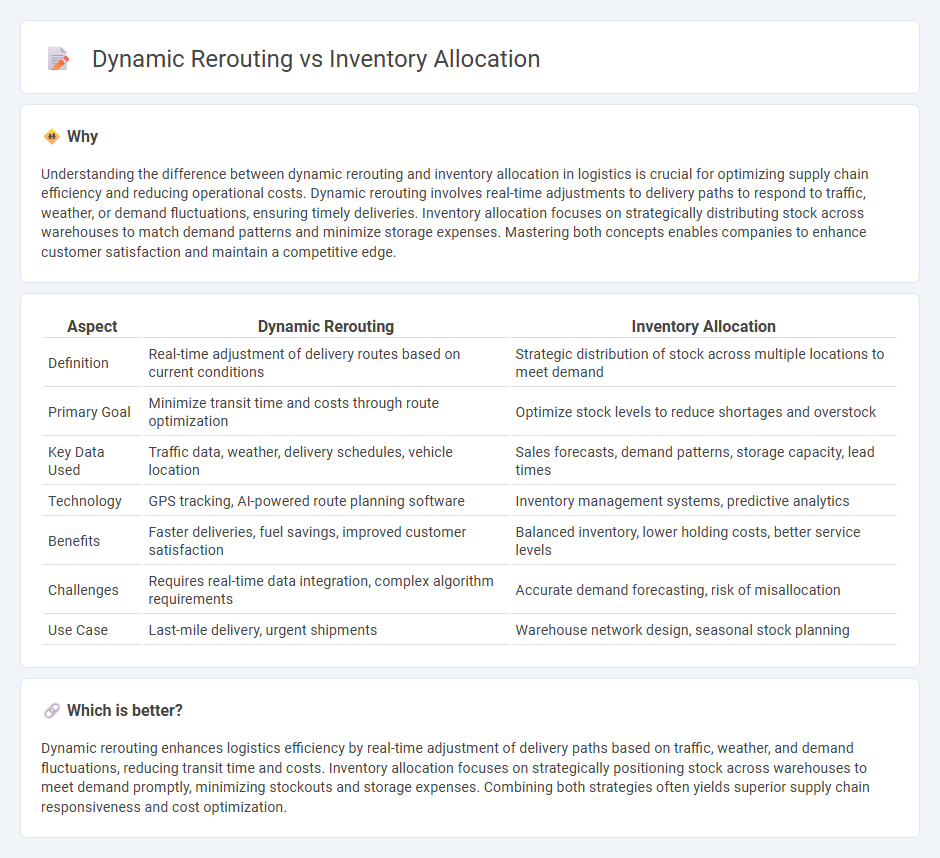 Dynamic Rerouting vs Inventory Allocation in Logistics