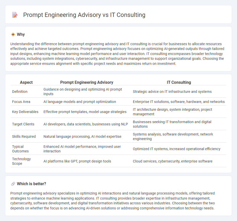 Prompt Engineering Advisory vs It Consulting in Consulting