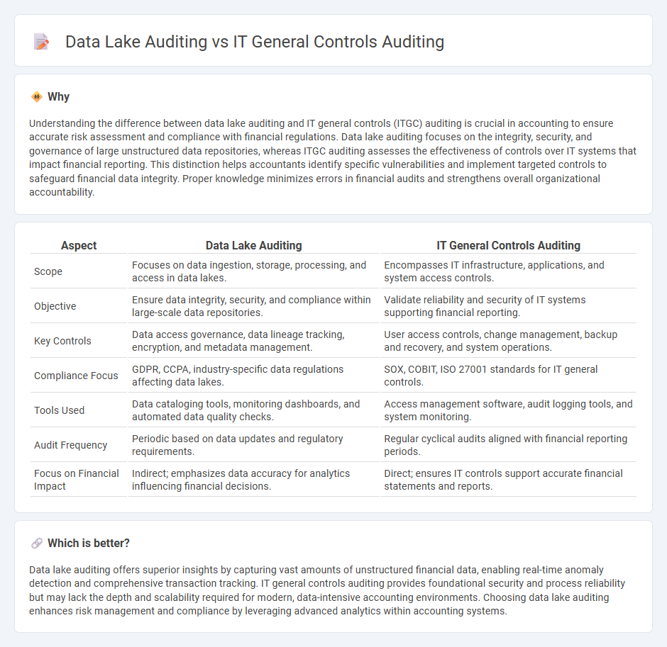 Data Lake Auditing vs It General Controls Auditing in Accounting