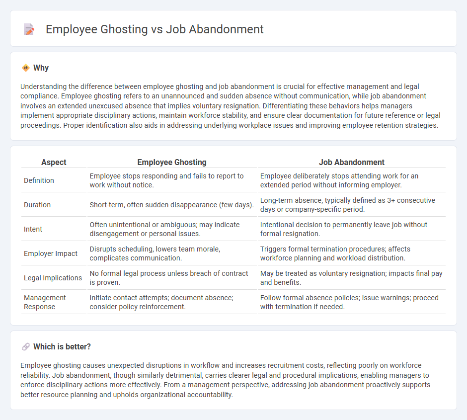Employee Ghosting vs Job Abandonment in Management