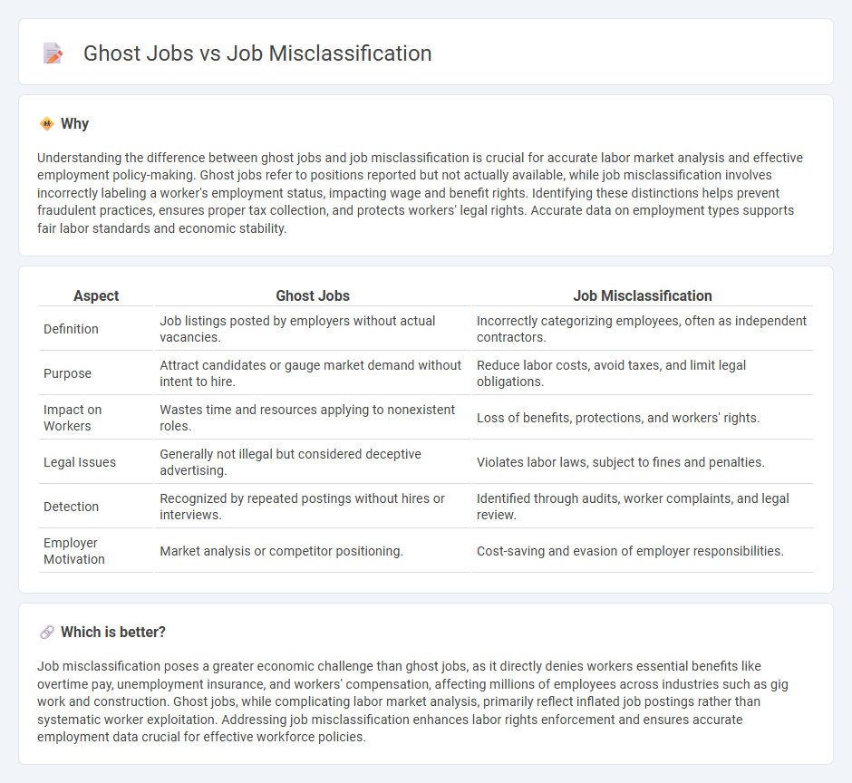 Ghost Jobs vs Job Misclassification in Employment