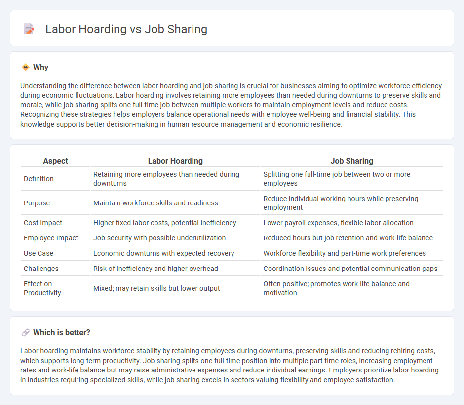 Labor Hoarding vs Job Sharing in Employment