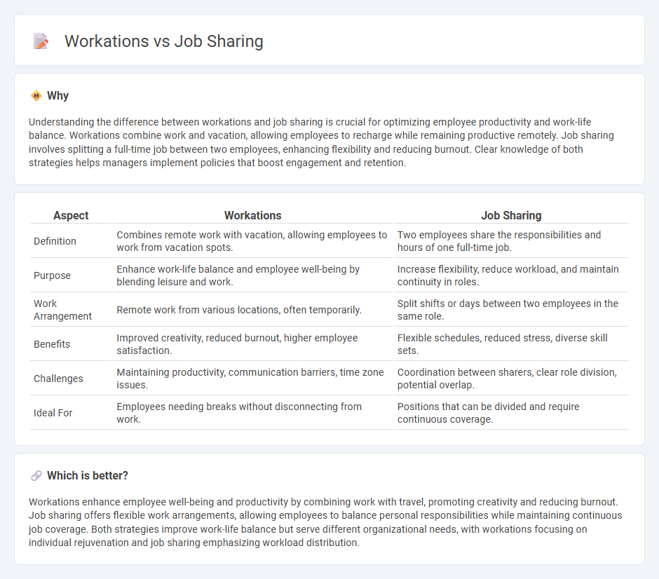 Workations vs Job Sharing in Management
