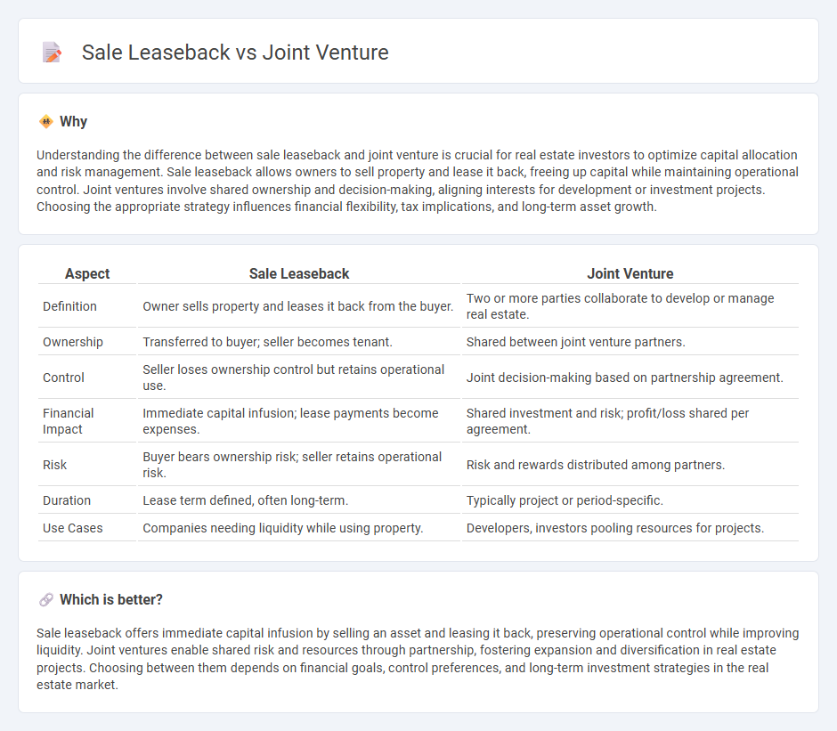 Sale Leaseback vs Joint Venture in Real Estate